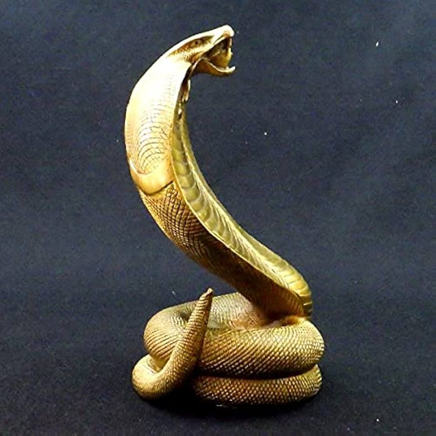 高さ22cm 真鍮製コブラ オブジェ ヴィンテージ 開運 縁起物 置物 高さ22cm 真鍮製コブラ オブジェ ヴィンテージ 開運 縁起物 置物