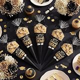 Epakh 150 Sets 2026 Graduation Decorations Kit Class of 2026 Congrats Grad Party Pack with Cone Cellophane Bags for Graduation Party Favors