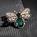 Colorful Rhinestone Crystal Bee Brooch Vintage Bee Pearl Lapel Pin Fashion Shell Pearl Insect Animal Pin Jewelry Gift for Women-1