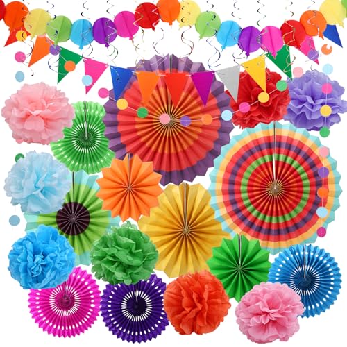 Naler 33Pcs Paper Party Decorations Set