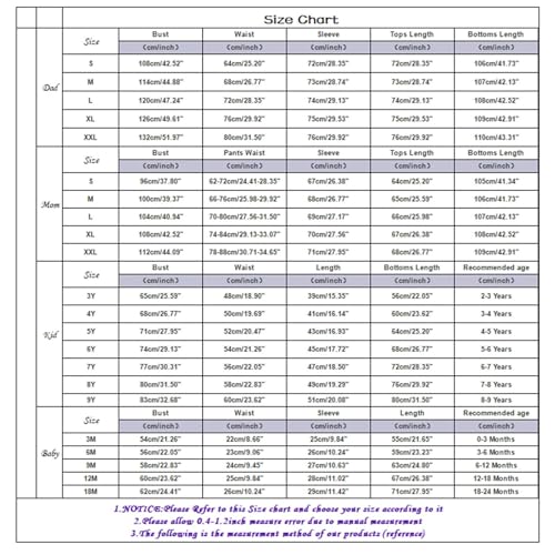 Faily Christmas Pajamas Sets 2 Piece Cute Graphic Long Sleeve Crew Neck Shirts And Pants Fall Winter Pjs Macthing Set3