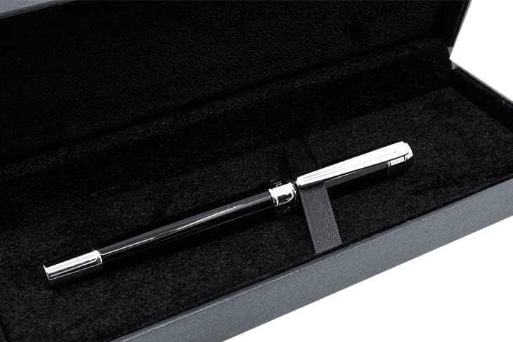 Miniatura 3 de ARCIS Etosha - Bolígrafo de punta redonda, plata de ley 925, con 2 recambios de tinta, bolígrafo de lujo para diario, toma de notas, escritura,