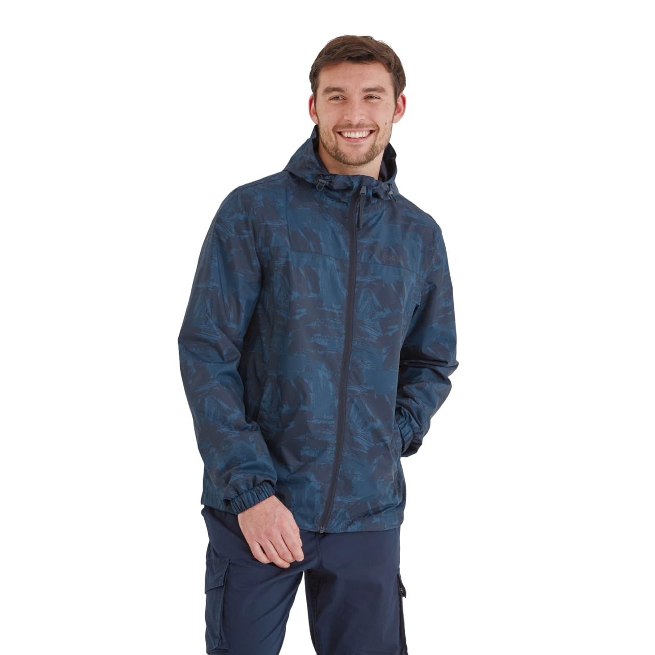 TOG24 Craven Mens Waterproof Packaway Jacket with Bag, Full Length Zip and Adjustable Hood, Breathable, Windproof