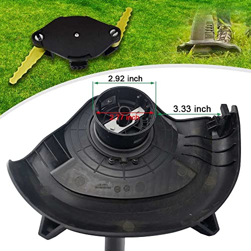AC052N1 2-in-1 Pivoting Fixed Line and Bladed Head ACFHRL2 - Compatible with Ryobi 18V, 24V, and 40V String Trimmers, Fits for RY40210, RY40210A with 6 Replacement Blades - Thumbnail 3