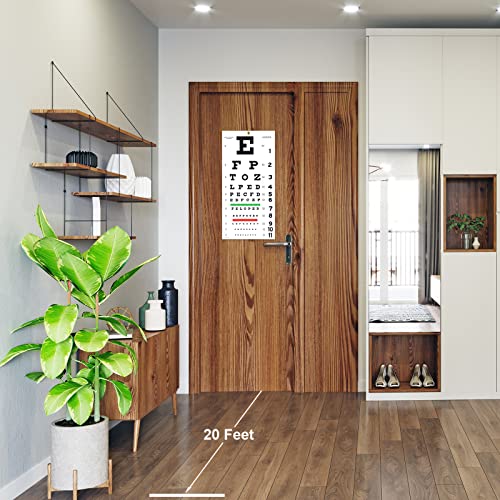 Snellen Eye Chart, Eye Charts For Eye Exams 20 Feet 22×11 Inches, Low Vision Eye Test Charts For Wall Décor Kids Gifts #TOP6