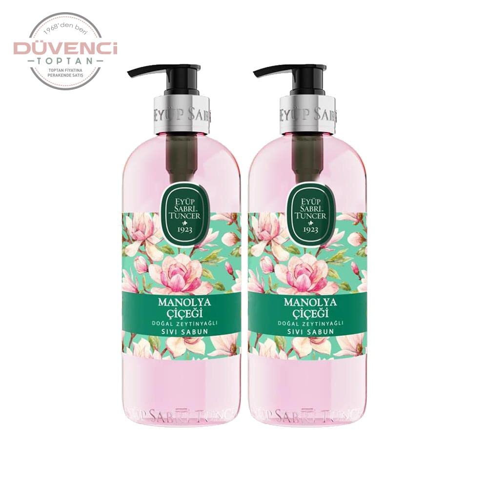 Eyüp Sabri Tuncer Doğal Zeytinyağlı Sıvı Sabun Manolya Çiçeği 500 ML x 2 Adet