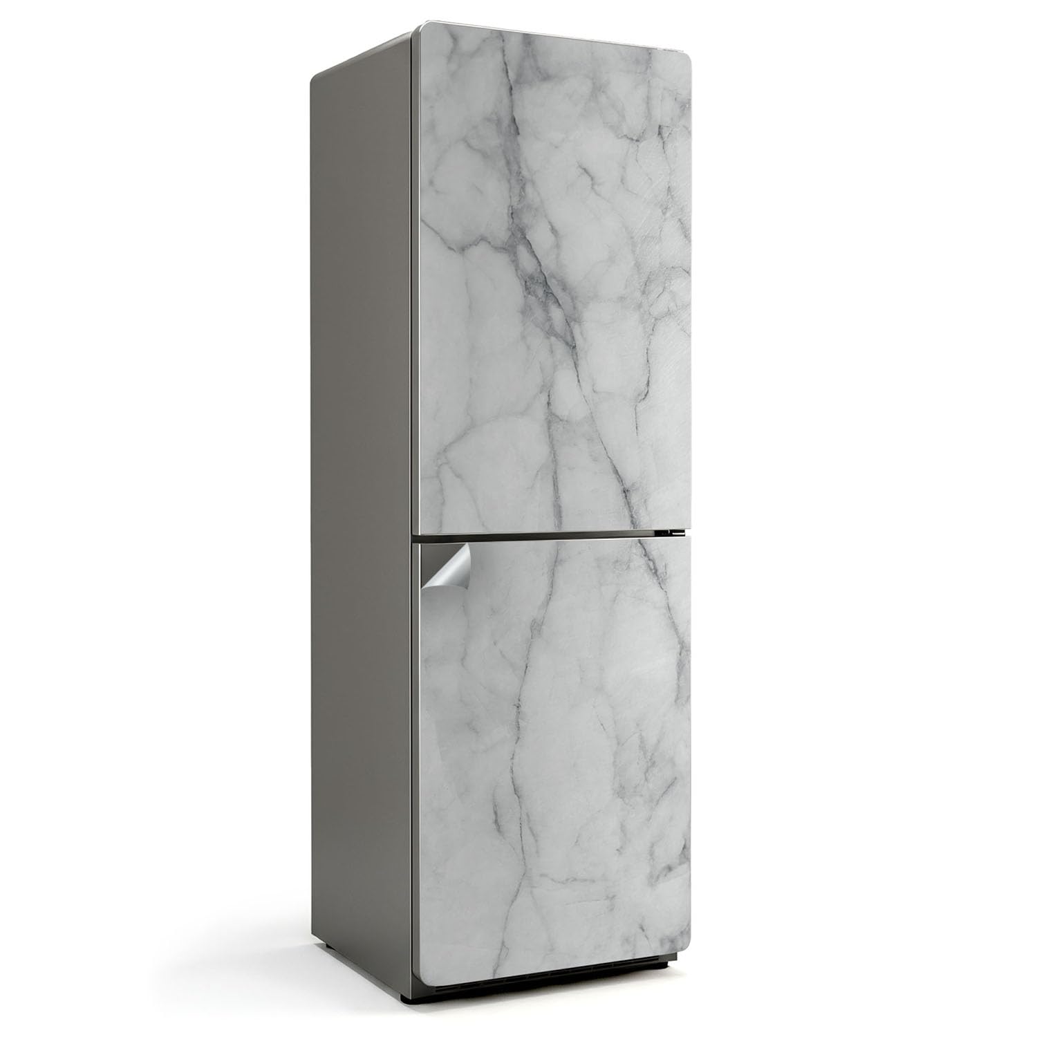 Pegatinas de nevera 60x190 cm con diseño de mármol decorativo y vinilo resistente