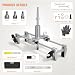 Door Lock Mortiser Kit, Lock Fitting Jig Maintenance Set, Door Lock Hole Opener Jig Suitable for 25-100mm Wood Doors with 3 Cutters (18/22mm/25mm), Wrenches, Case for Precise Lock and Keyhole Drilling