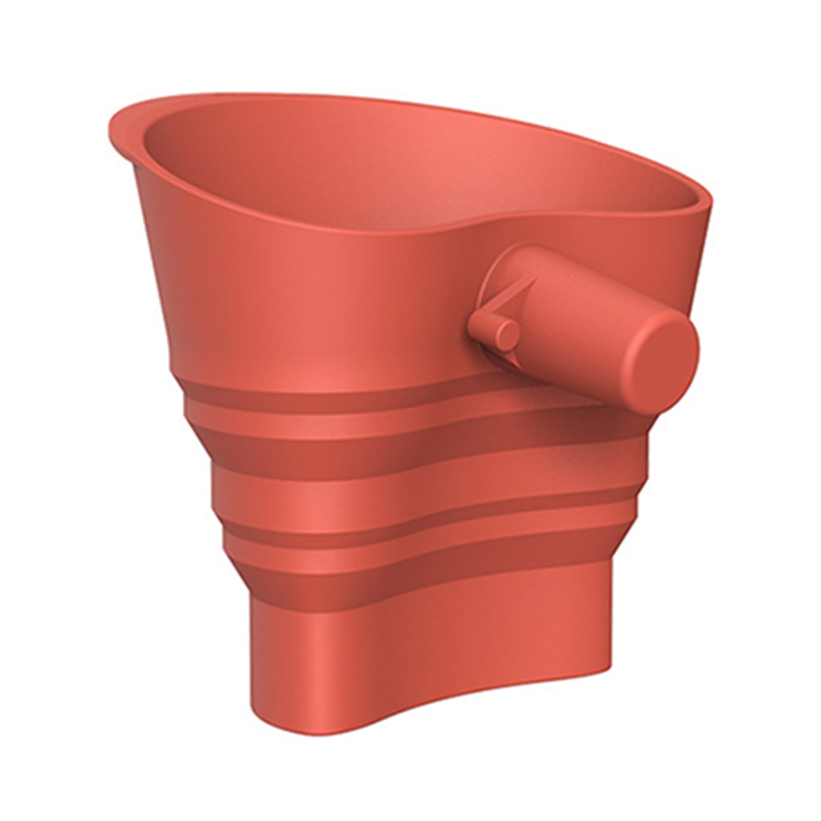 Kalttoy Red Silicone Flexible Foldable Pouring Funnel With 30 Degree Angled Spout Silicone Flour Funnel For Mixer Space Saving Food Grade Mixer Flour