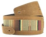Anthology Gear Southwest Inspired Full Grain Leather Guitar Strap - For Electric, Acoustic, and Bass