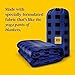 Big Blanket Co Original Stretch Blue Plaid | Extra Large Blanket | 100 Square Feet | Soft, Giant Blanket That Fits The Whole Family | The Biggest, Best Blanket of 2024