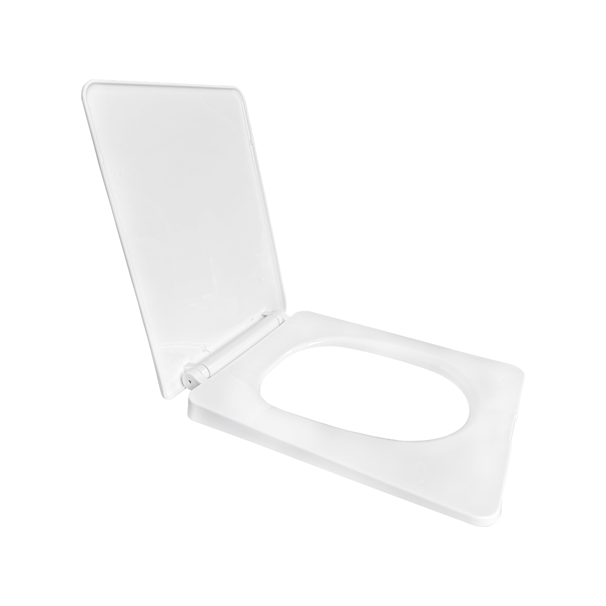 Luxart Plastic Western Toilet Seat Cover with Soft Close Mechanism | Commode Seat Cover – with Sleek Design & Easy Installation with Installation Kit | White Glossy (080) (B0DDH538FS) Amazon Price History, Amazon Price Tracker