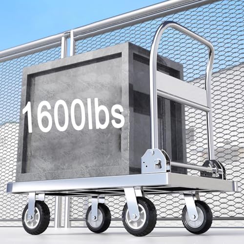 Carretilla de mano plegable acero inoxidable 1600lbs miniatura 7