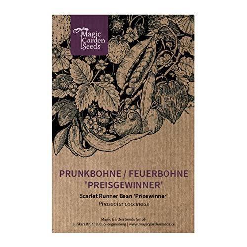 Prunkbohne, Feuerbohne \'Preisgewinner\' (Phaseolus coccineus) 20 Samen Käferbohne Prunkbohne, Feuerbohne \'Preisgewinner\' (Phaseolus coccineus) 20 Samen Käferbohne