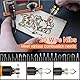 Preciva Brandmalstation,937D Brandmalerei Set Digitalanzeige Pyrographie-Lötstation,Temperaturbereich 250°C-700°C, ausgestattet mit 20 Pyrographieköpfen unterschiedlicher Form, geeignet für Holz,Usw