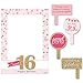 Big Dot of Happiness Sweet 16 - Birthday Party Selfie Photo Booth Picture Frame & Props - Printed on Sturdy Material