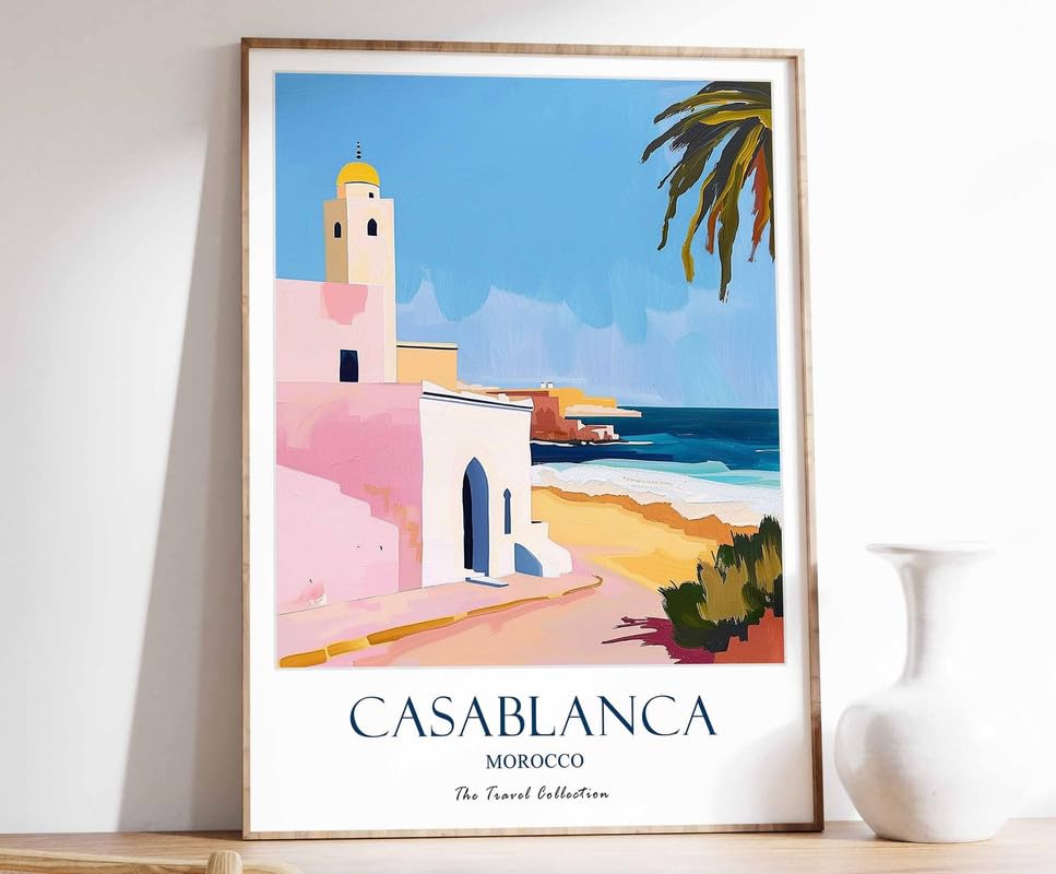 Islamic Decor Gift Moyen-Orient : Poster Casablanca Inspirant et Déco Grand Format