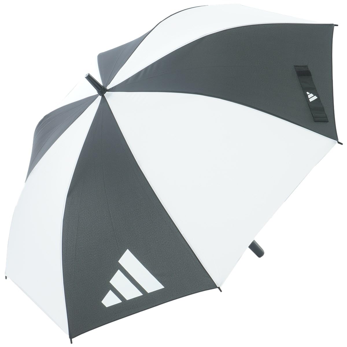 adidas Unisex Single Canopy Umberlla Umbrella, black/white, One Size