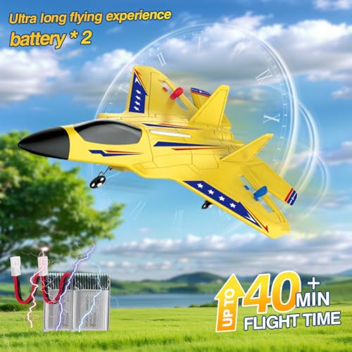 Image of Fremego F22 2.4GHz RC Jet, Gyro Airplane with 2 Batteries for Beginners