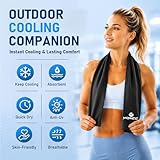 YQXCC 4 Pack Cooling Towels 40"x12", Microfiber Ice Towels for Neck & Face, Soft Breathable Cool Rags for Gym Yoga Golf Running Camping Hot Weather