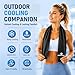 YQXCC 4 Pack Cooling Towels 40"x12", Microfiber Ice Towels for Neck & Face, Soft Breathable Cool Rags for Gym Yoga Golf Running Camping Hot Weather