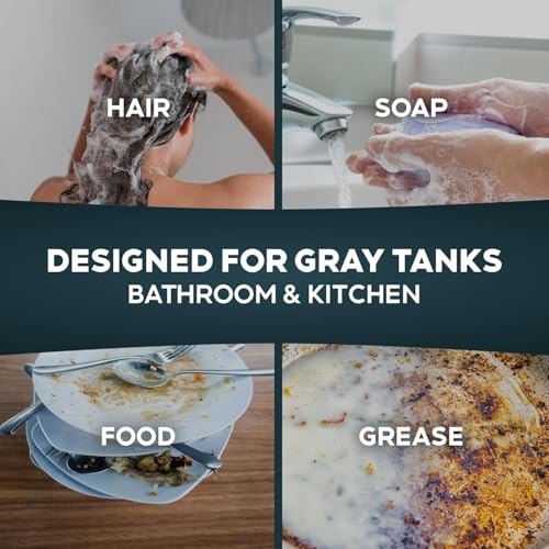 Image of Liquified RV Toilet Treatment - Gray Holding Tank Digester - Odor Eliminator - Lemon Scent - Matts RV Reviews - 3 Pack