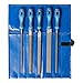 Produktbild PFERD Werkstattfeilen-Set in PVC-Rolltasche, 5 Feilen, Kreuzhieb H3, 250mm, 11800543  für die Feinbearbeitung und zum Schlichten geeignet, Länge 250mm