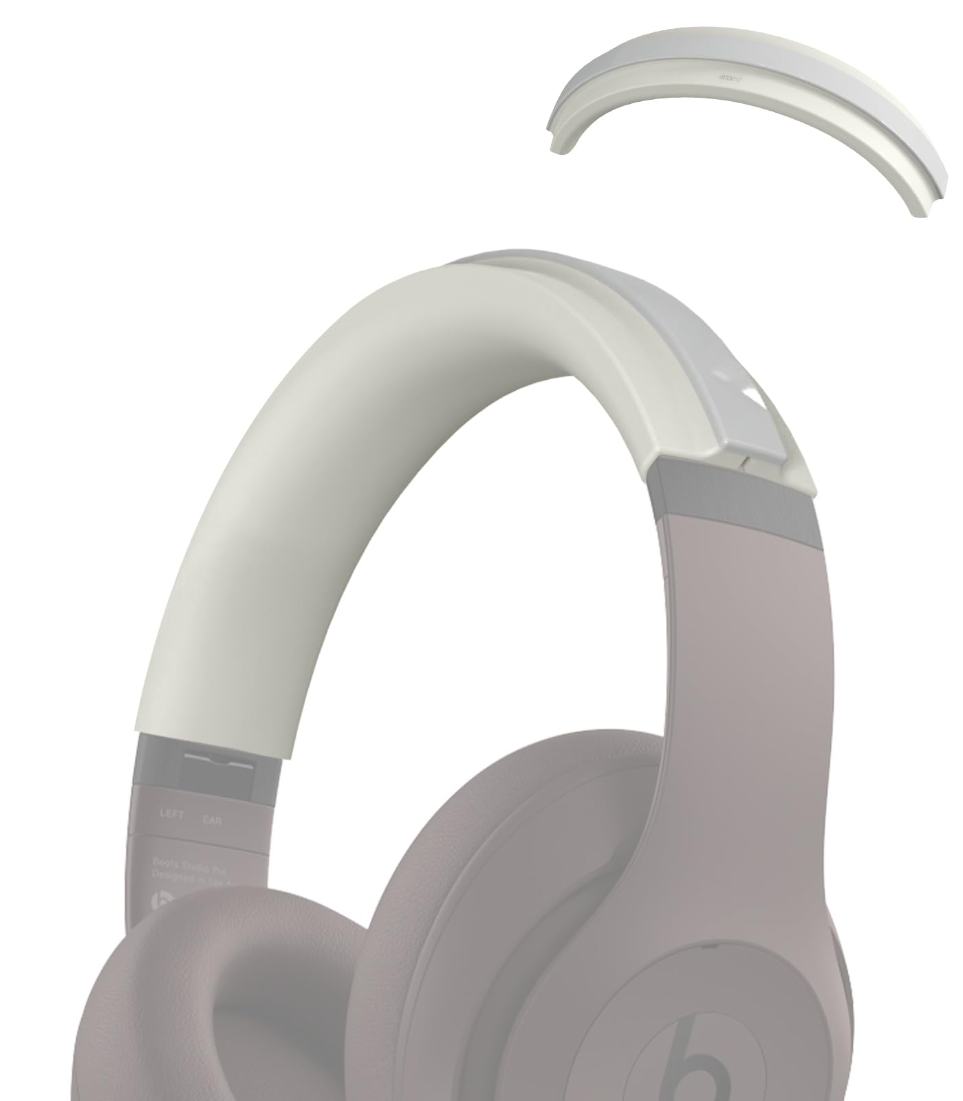 WADVCU Silicone Headband Cushion for Beats Studio Pro, Anti-Scratch Washable Headband Cover ONLY Compatible with Beats Studio Pro Headset, Beats