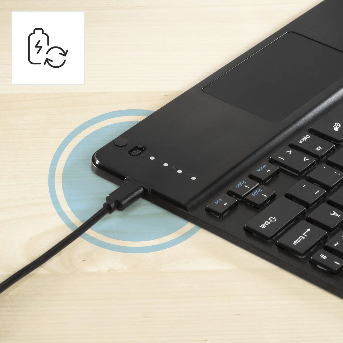 Hama Etui z klawiaturą do iPada 10. generacji 2022 (klawiatura Bluetooth z touchpadem, funkcja stojaka, magnetyczne etui na tablet, etui na tablet, do Apple iPad 10,9", wyjmowana klawiatura) czarne