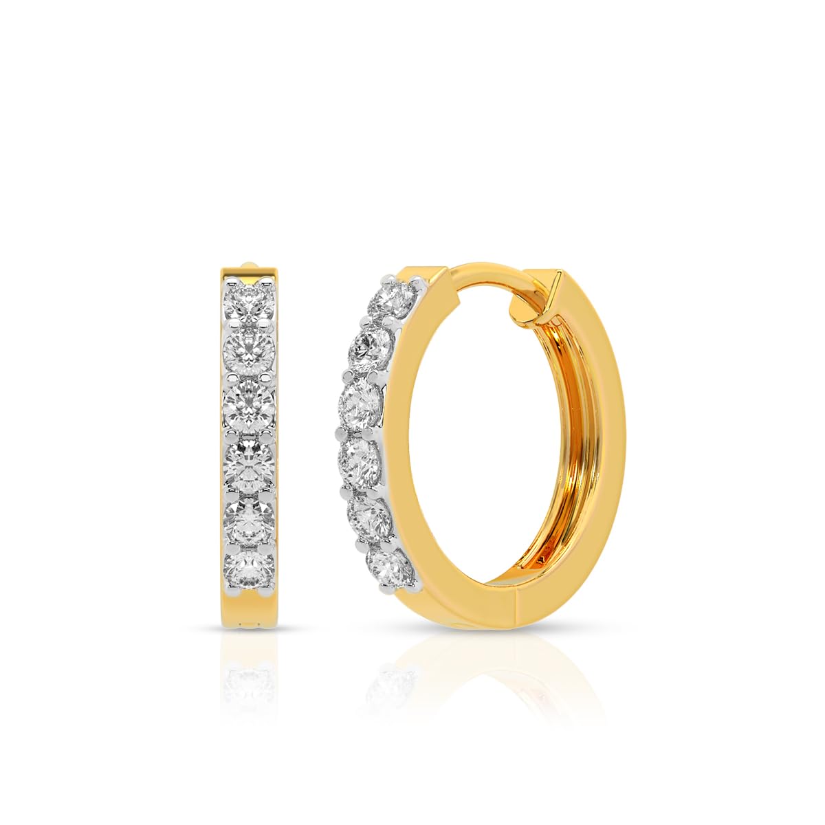 925 Sterling Silver Hoop Earrings for Women | Hypoallergenic Rhodium Plated Anti-Tarnish Lightweight Silver Hoops | Daily Wear & Office Wear Jewellery | Gift for Wife, Girlfriend, Mother, Sister | Birthday, Anniversary, Rakhi