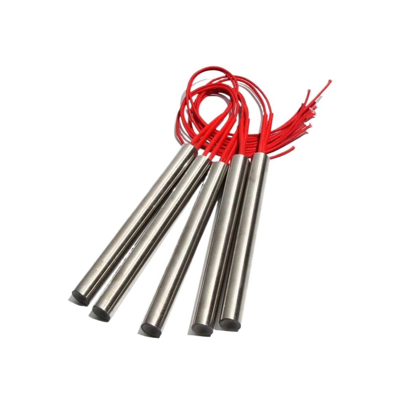 Calentadores de cartucho de 10mm, 180~300mm, AC110V/220V/380V, 450/500/550/630/750W, elemento de resistencia SUS de tubo de calentamiento de un solo extremo, 2 uds.(110V,201SUS 550W 10x220m
