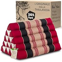 Cuscino Thai In Kapok 190x80cm | 3 Segmenti Pieghevole | Naturale E Traspirante | Per Meditazione E Relax - Foto 5