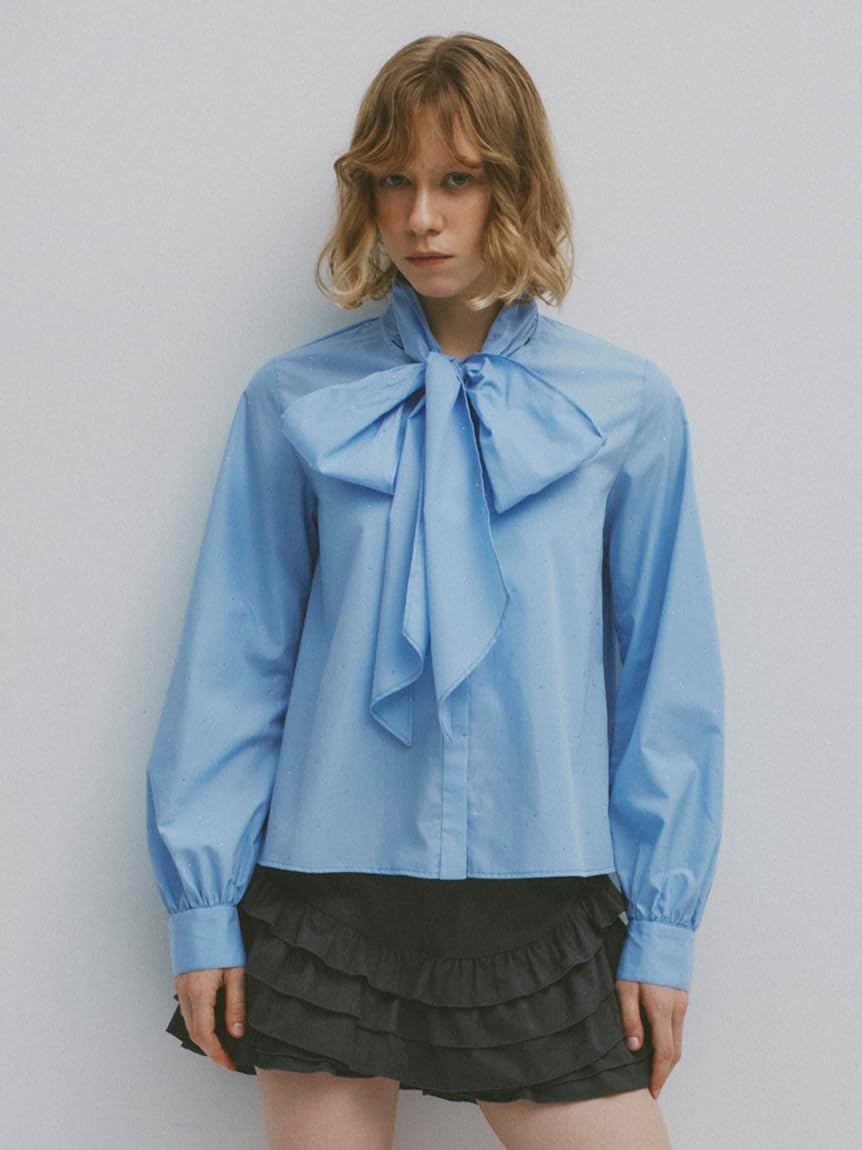 FURFUR(ファーファー) ビジュー付きボウタイブラウスRWFT255050レディース