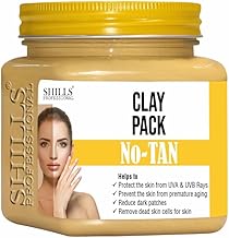 SHILLS PROFESSIONAL Clay Pack 400ml – Deep Cleansing, Purifying & Hydrating Face Mask for All Skin Types – Spa-Like Skincare at Home (400 ML, No-Tan – Tan Removal & Brightening)