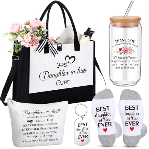 Funnymoom 5 Pack Christmas Daughter-in-law Gifts, Xmas Thank You Gift