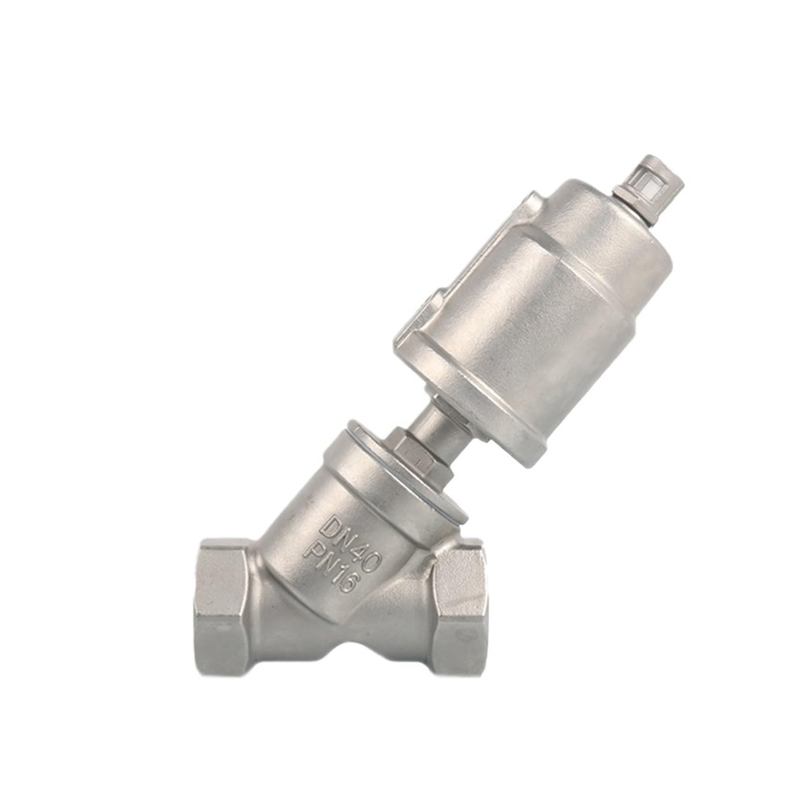 Vanne de siège pneumatique double effet DN40 avec étanchéité 16 bars pour huile