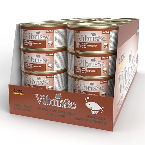 Produktbild von Croci Cat Thunfisch und Rindfleisch Katzenfutter - 70 g