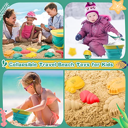 image for Sawaruita Beach Toys for Kids - Sand Toys Set Includes Collapsible San