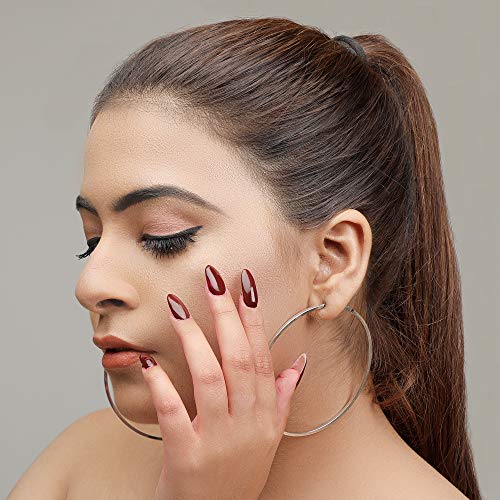 FYORR Dark Maroon Nail Polish Long Lasting Smooth Matte Finish Nail Enamel (Wine Factory),15Ml - Image 3