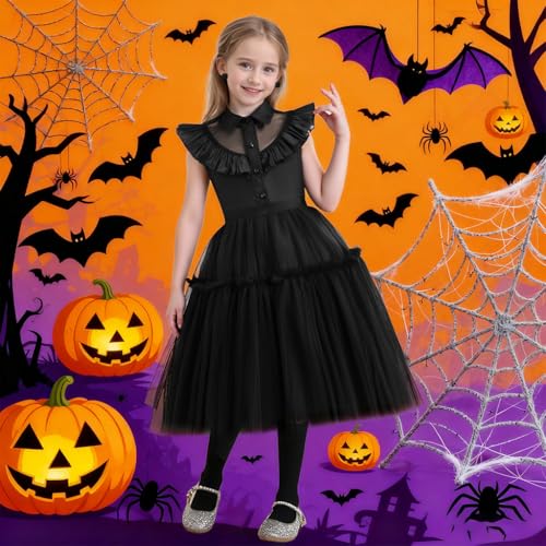 Vestido Negro Princesa para Niñas Disfraz miniatura 2
