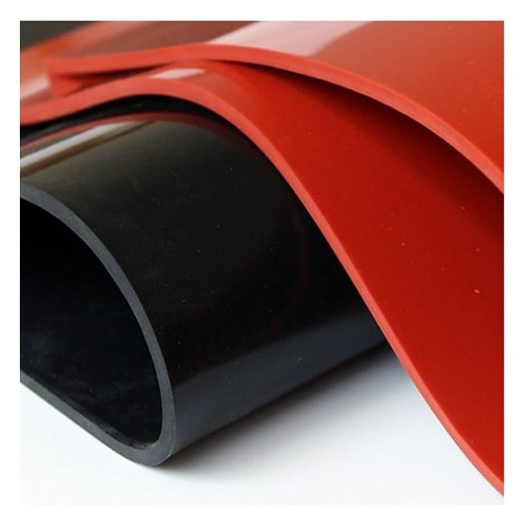 Foglio Di Gomma Siliconica 250x250 Mm - Spessore 4 Mm, Nero, Resistente Al Calore