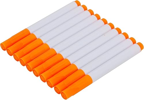 Miniatura 7 de 10 rotuladores de tiza líquida, sin polvo, borrables, pizarra blanca, a base de agua, no tóxicos, de borrado húmedo, punta fina, escritura a mano,