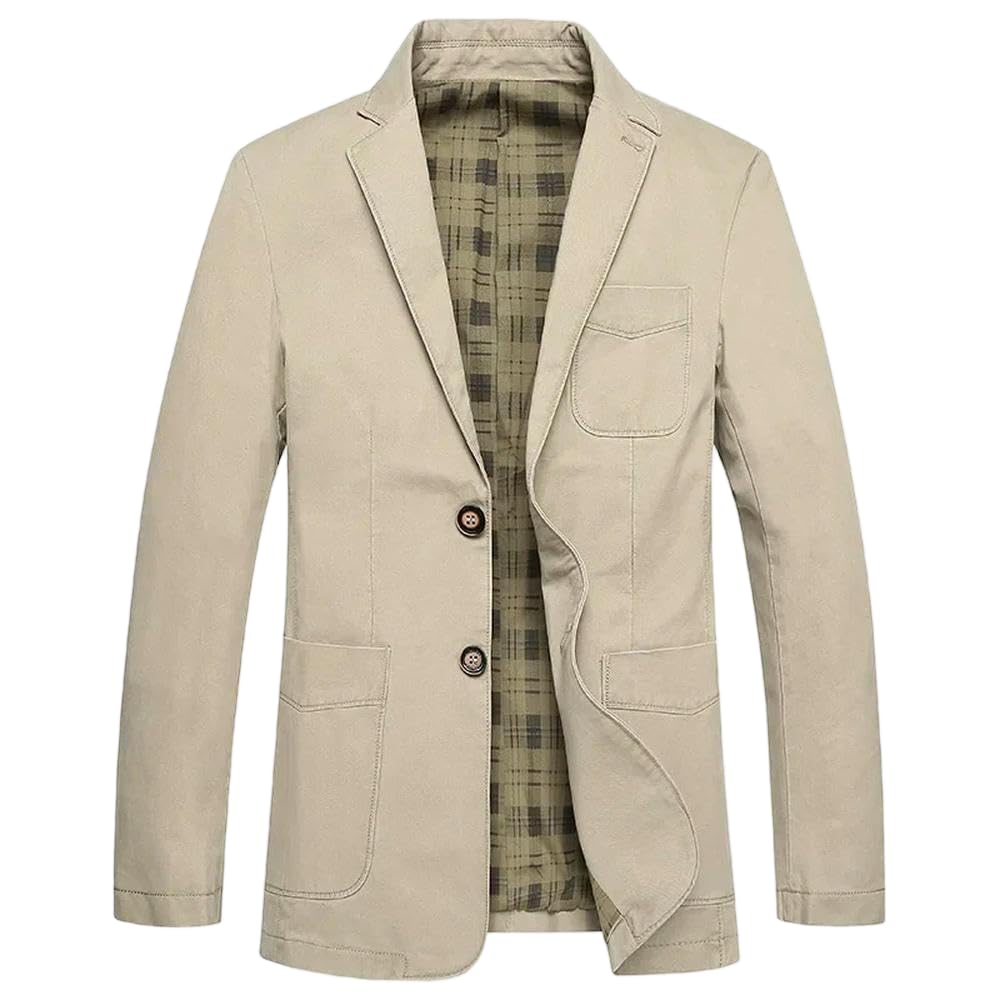 NYSDM Blazer Vestes Mode Grande Taille Pur Coton Costume Manteaux Hommes Tendance Streetwear Solide Slim Business Casual Jacket
