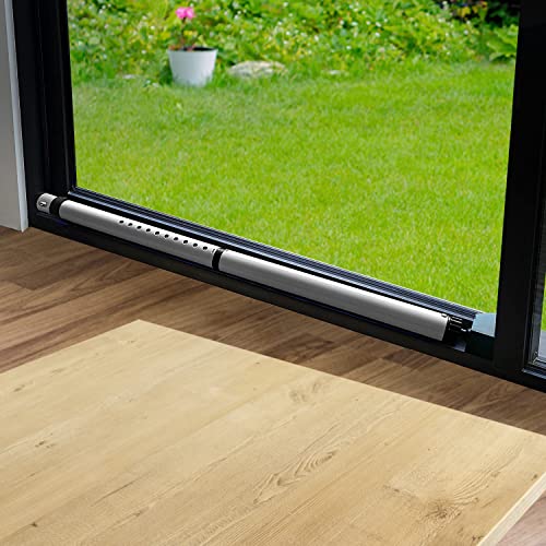 Gulrear Apartments Window/Door Security Bar 2 In 1 Heavy Duty Travel Door Security Bar Adjustable From 28 Inch-45 Inch 400Ibs Kick Proof With An Angled Anti-Skid Rubber Bottom Fit Most Types Of Floors thumb #1