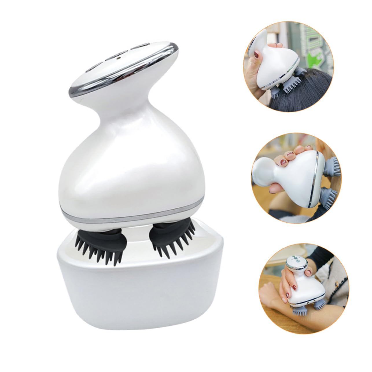 Masajeador Eléctrico Para Relajación Máquina De Masaje Cabelludo Para Personas Fatiga y Estrés Diseño Ergonómico