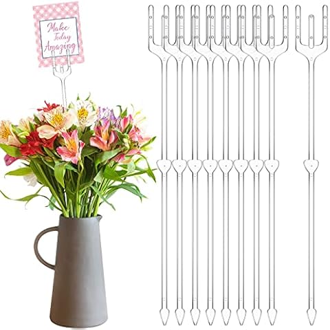 Crtiin 240 Pcs Floral Picks Card Holder Cover