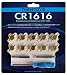 10 Pack CR1616 Batteries with Tabs Bundled with ThemToys 3.8mm, 4.5 mm, and Triwing Screwdriver Set - Replacement 3v Lithium Battery Set for Game Boy, GBA, and Color