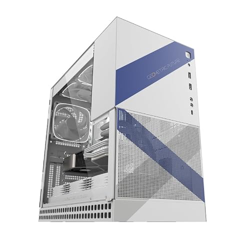 Image of Geometric Future M4 Lancelot mid/Mini Tower, E-ATX/ATX Gaming Case, Glass/ 1.2mm Steel, Vertical Air Tunnel Design, Type C, 360/240 Radiator, Vertical GPU Mount, GEO-M4-LAN (PC Case ONLY)
