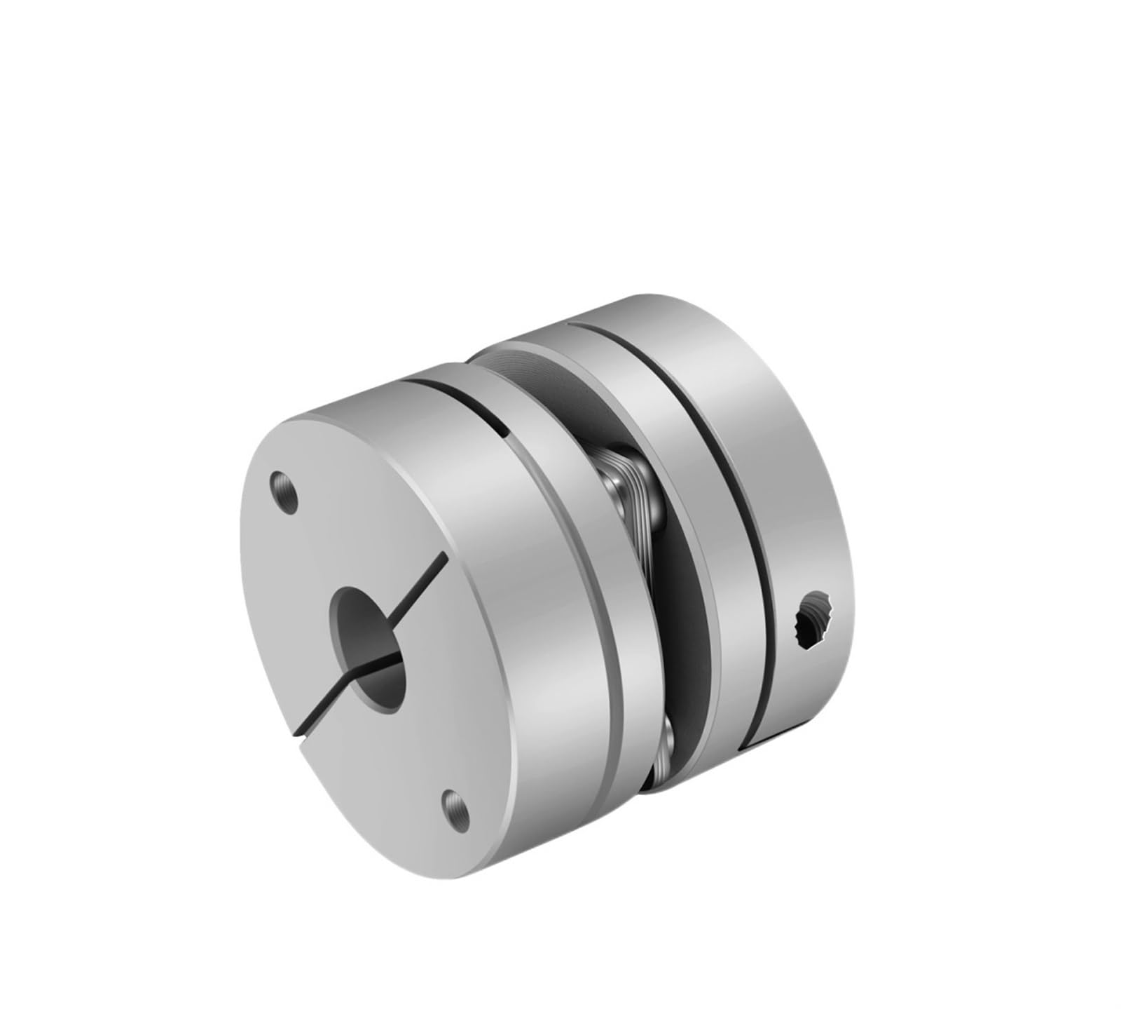 Rigid coupling,Stainless steel rigid coupling 1pcs D20L20 Aluminum Alloy Single Diaphragm Coupling Elastic Joint Ball Screw Step Motor Encoder Computer(6.35x8)