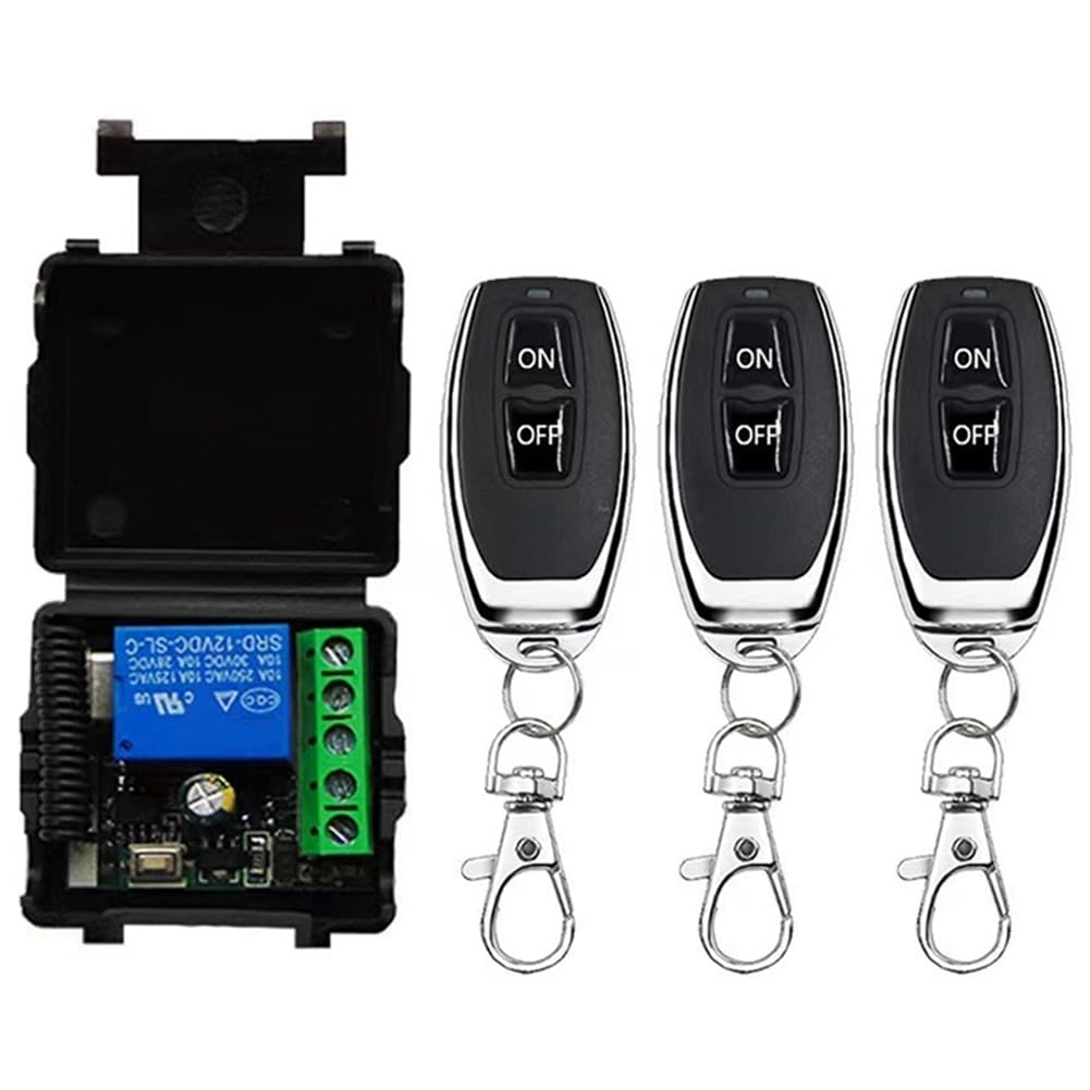 UDSKNV[KSL Wireless 433MHz 12V Remote Control Switch Relay for Garage Door Motor Light Control